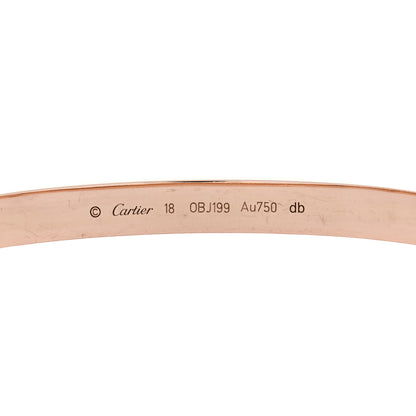 Cartier 18K Pink Gold LOVE Bracelet 18 4 of 5