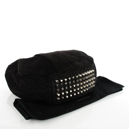 Alexander Wang Crinkled Suede Morgan Hobo Black 4 of 7