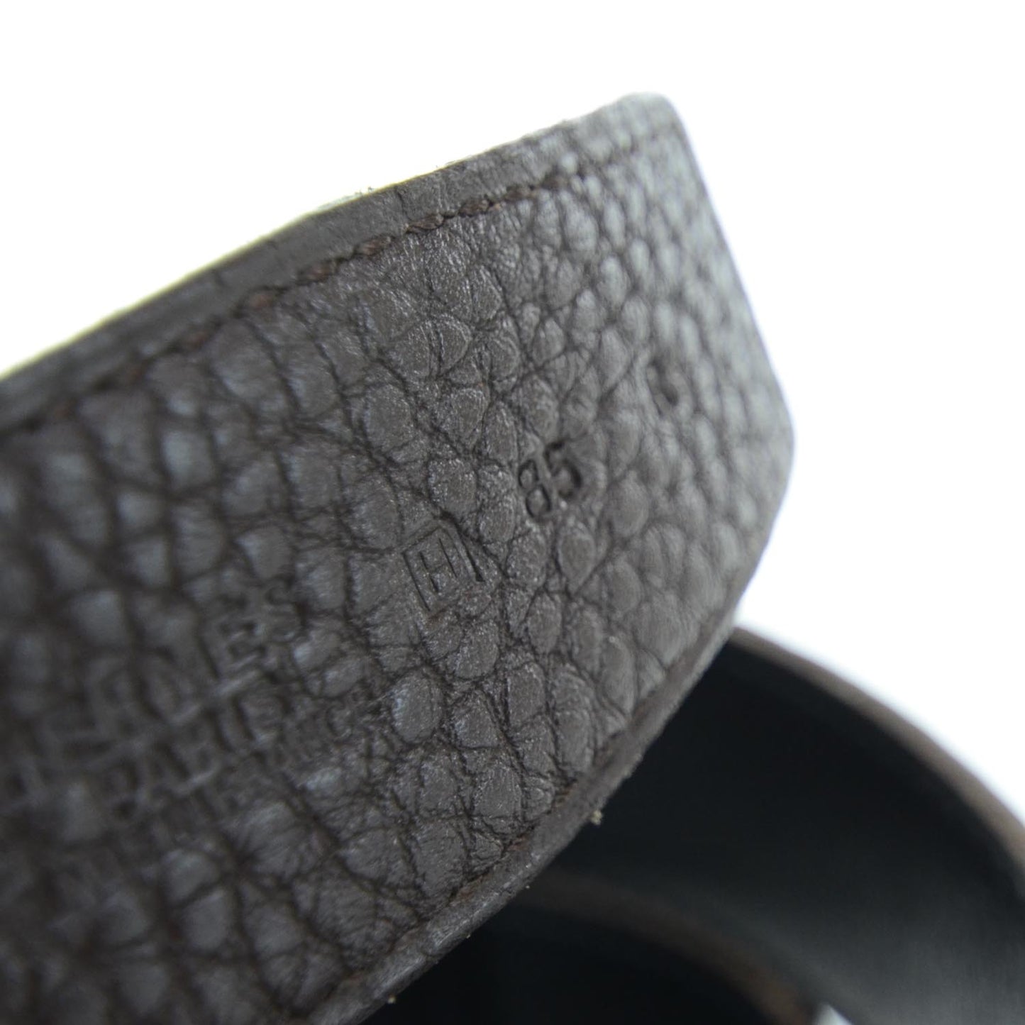 Leather Reversible H Belt 85 Brown Black