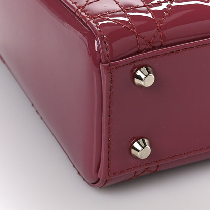 Christian Dior Patent Cannage Mini Lady Dior Pink 6 of 7