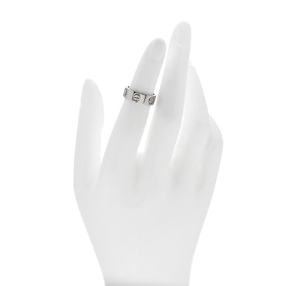 Cartier 18K White Gold 5.5mm LOVE Ring 46 3.75 2 of 4