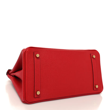 Hermes Epsom Birkin 30 Rouge Casaque 4 of 12
