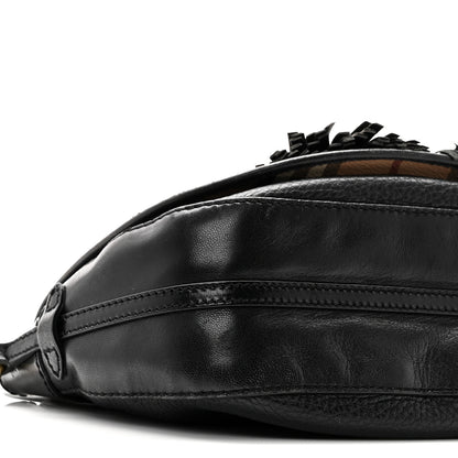 Burberry Haymarket Check Maydown Crossbody Bag Black 9 of 11