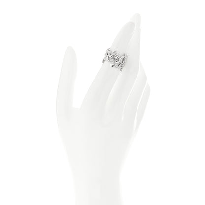 Tiffany 18K White Gold Diamond Paloma Picasso Olive Leaf Band Ring 49 5 2 of 5