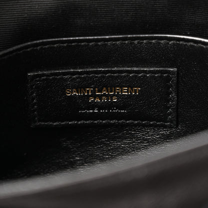 Saint Laurent Lambskin Matelasse Monogram Baby Niki Chain Satchel Black 6 of 10
