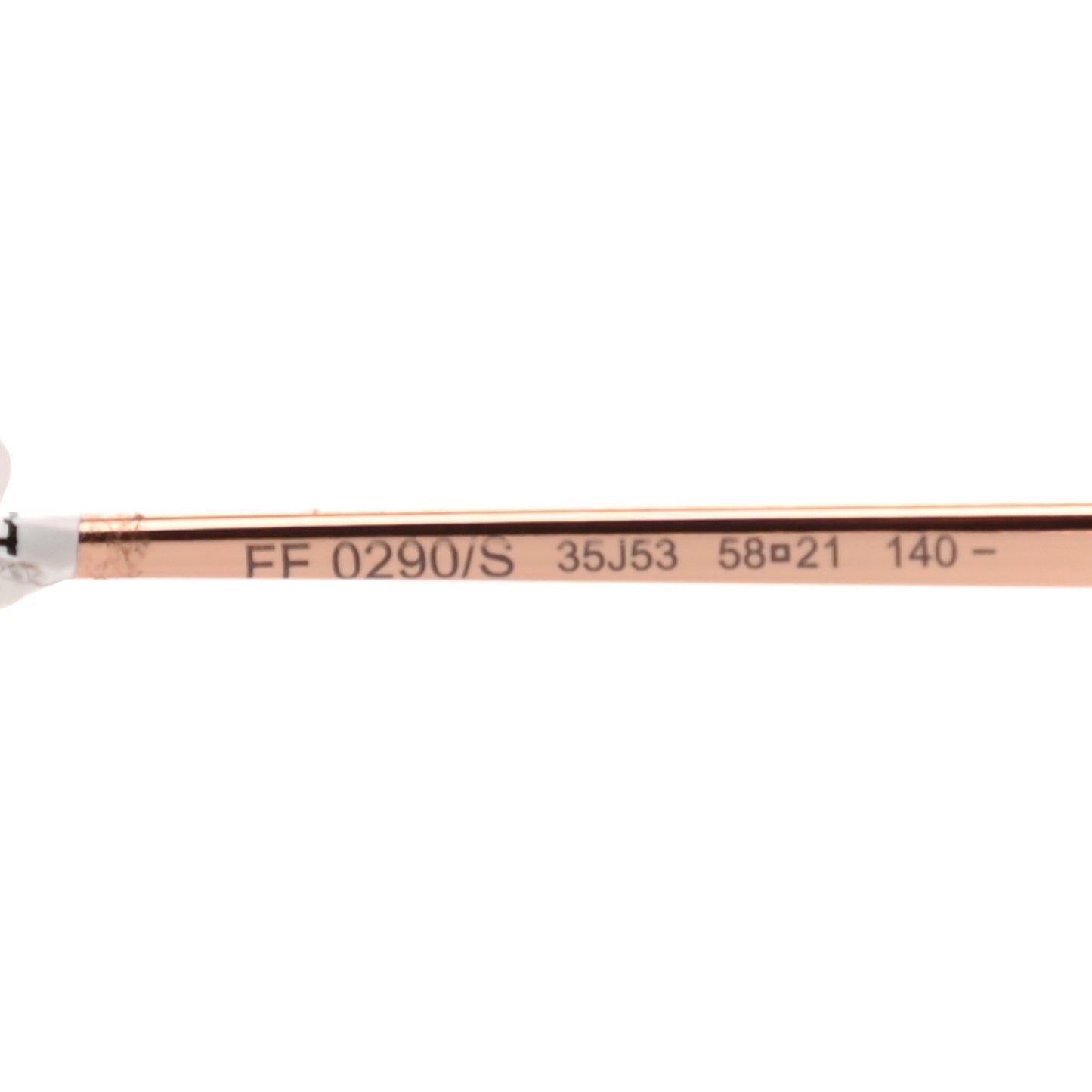 Metal Acetate F is Fendi Cat Eye Sunglasses FF 0290/S Pink Gold
