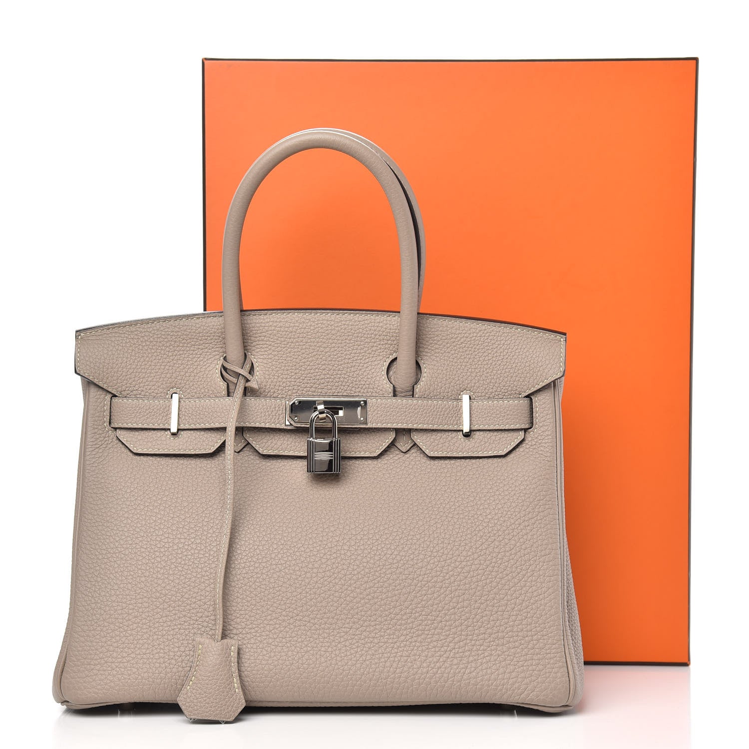 Hermes Togo Birkin 30 Gris Tourterelle 10 of 10