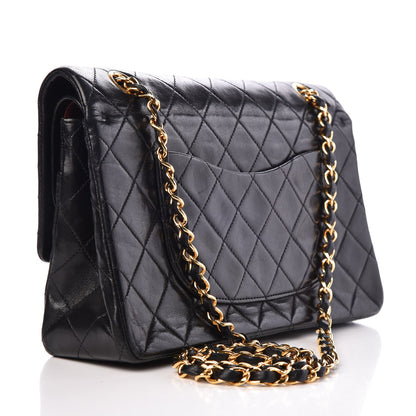 Chanel Lambskin Quilted Medium Double Flap Black 4 of 9