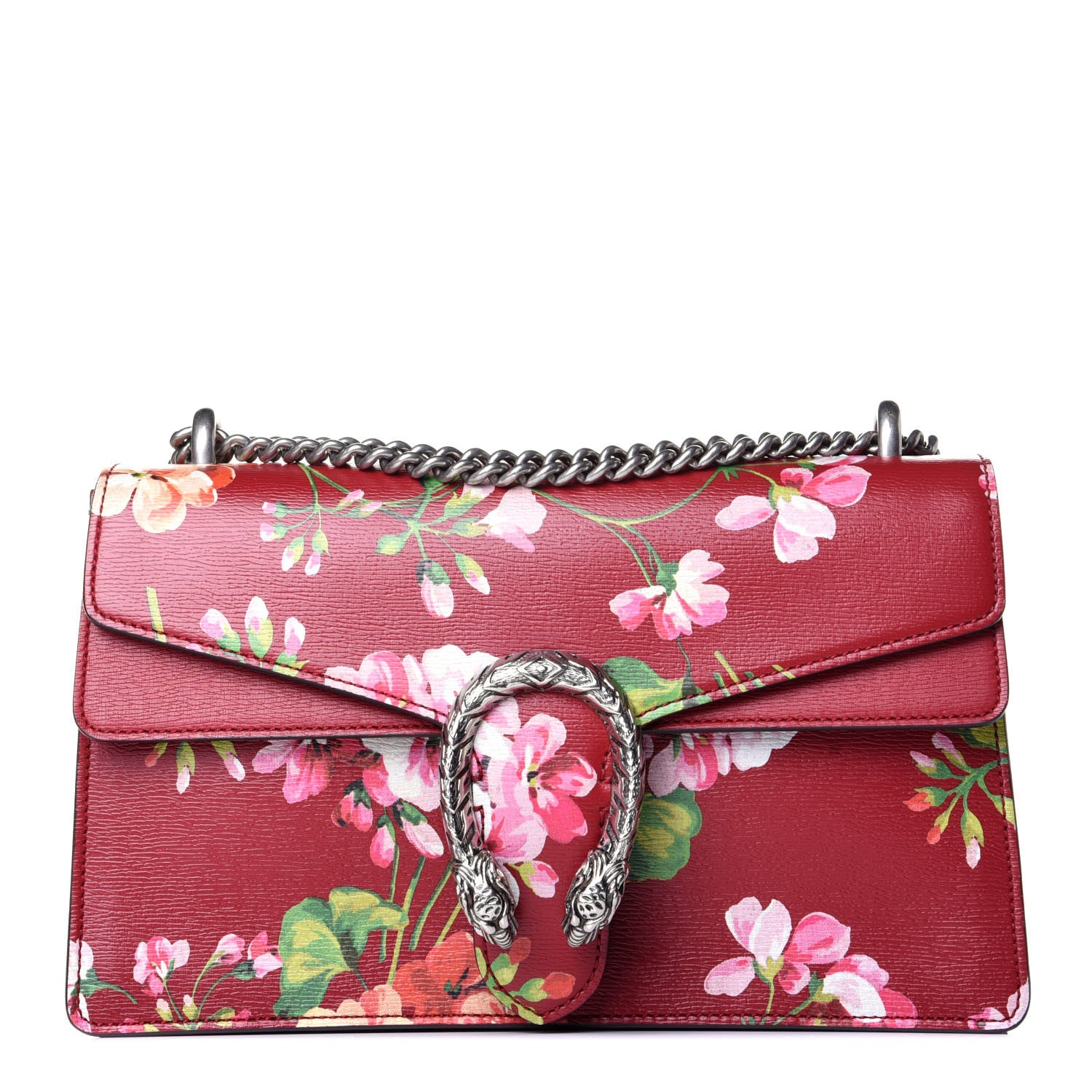 Gucci Calfskin Blooms Print Small Dionysus Shoulder Bag Romantic Cherry Multicolor 1 of 9