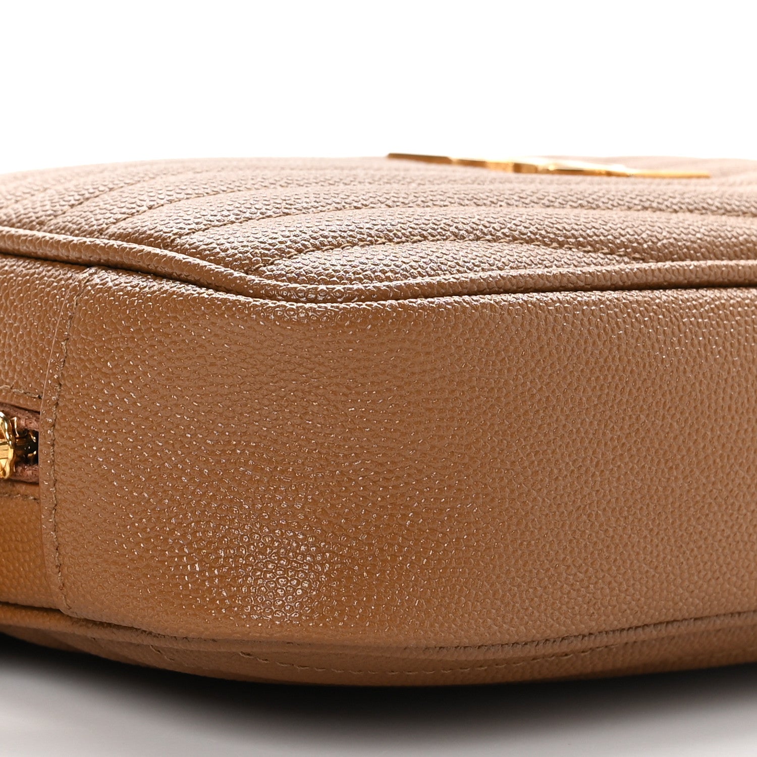 Saint Laurent Grain De Poudre Matelasse Monogram Mini Lou Camera Bag Dark Natural 8 of 10