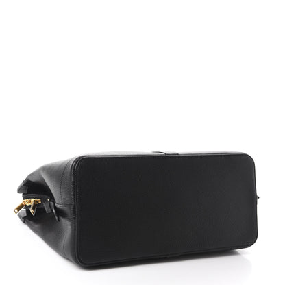 Celine Grained Calfskin Medium Cabas De France Black 4 of 8