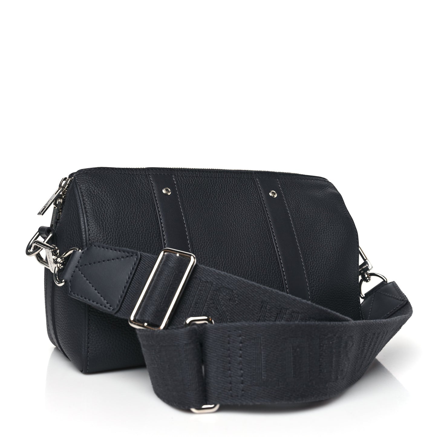 Grained Calfskin Aerogram City Keepall Ink Blue