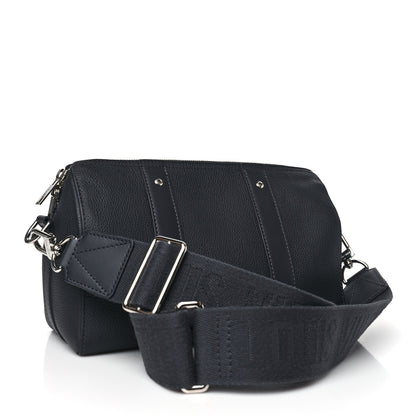 Louis Vuitton Grained Calfskin Aerogram City Keepall Ink Blue 3 of 9