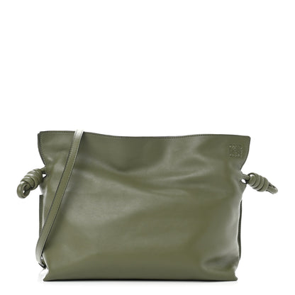 Loewe Calfskin Small Flamenco Knot Bag Avocado Green 1 of 9