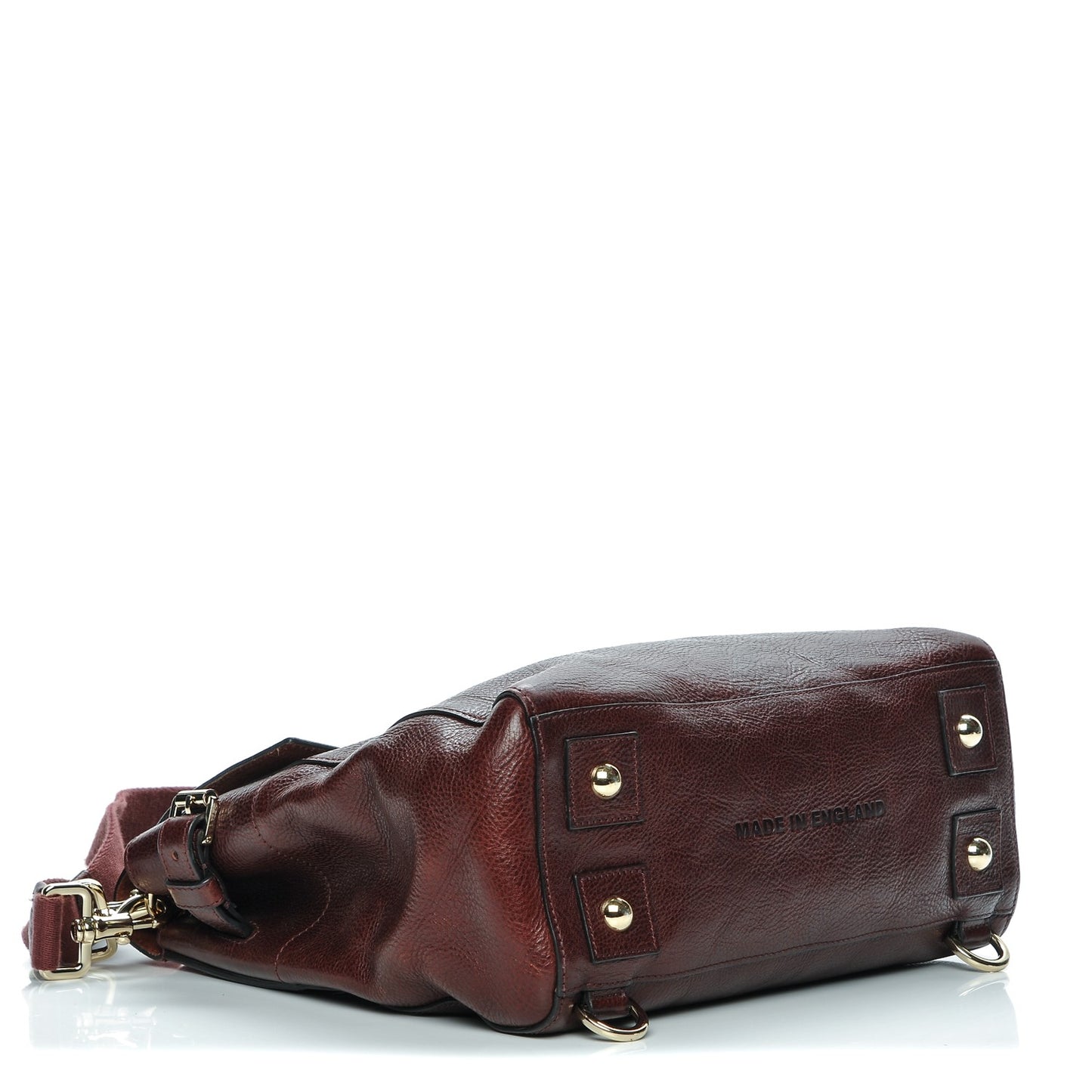 Natural Leather Cara Delevigne Convertible Satchel Oxblood