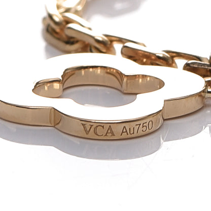 Van Cleef & Arpels 18K Yellow Gold 3 Motifs Byzantine Alhambra Bracelet 6 of 7