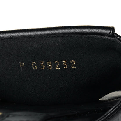 Chanel Lambskin Quilted CC Turnlock Sandals 37 Black 7 of 8