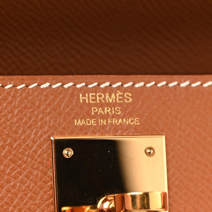 Hermes Epsom Kelly Sellier 28 Gold 6 of 14