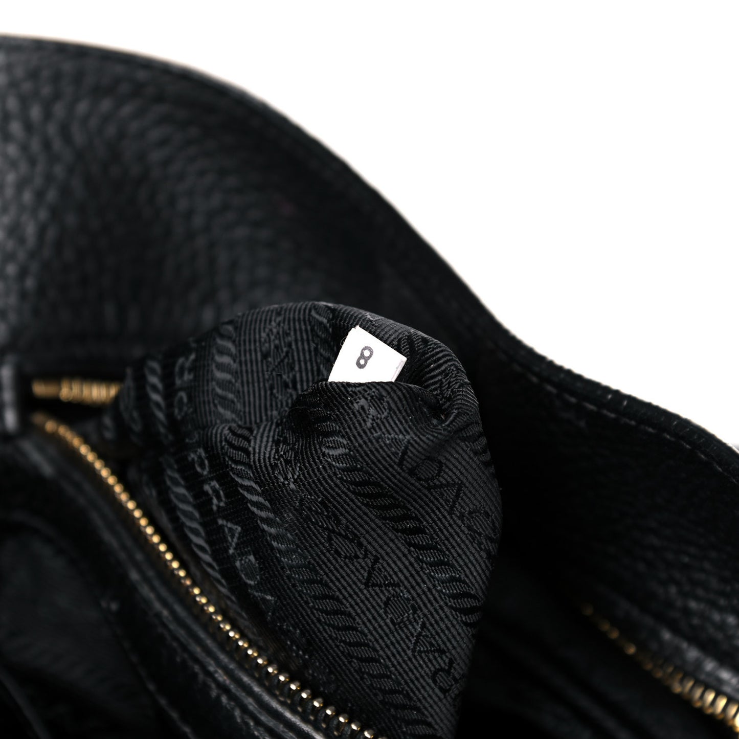 Vitello Daino Side Pocket Tote Black