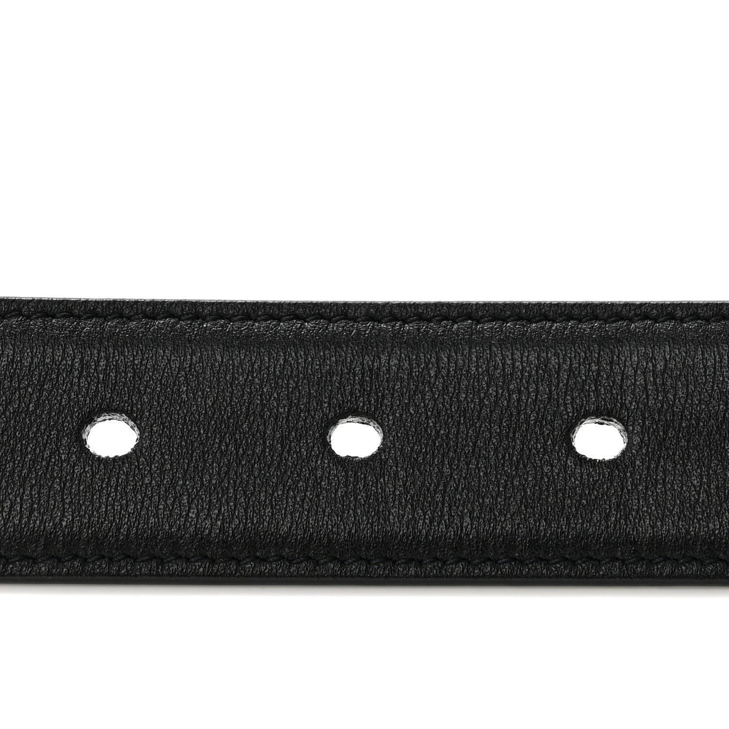 Saint Laurent Smooth Calfskin Monogram Square Buckle Belt 85 34 Black 3 of 7