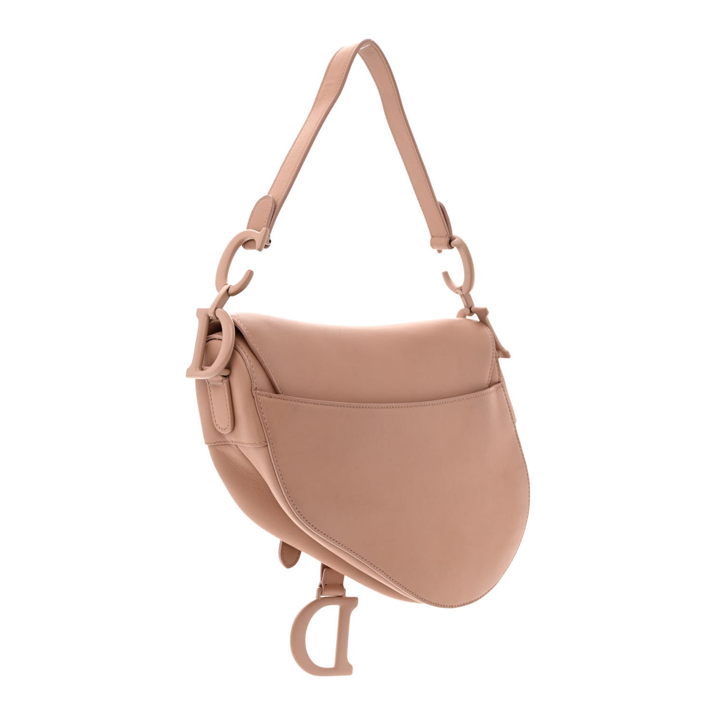 Ultra Matte Calfskin Saddle Bag Blush