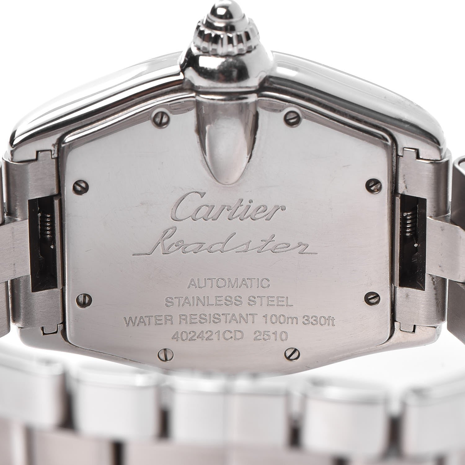 Cartier Stainless Steel 37mm Roadster Automatic Watch Black 4 of 5