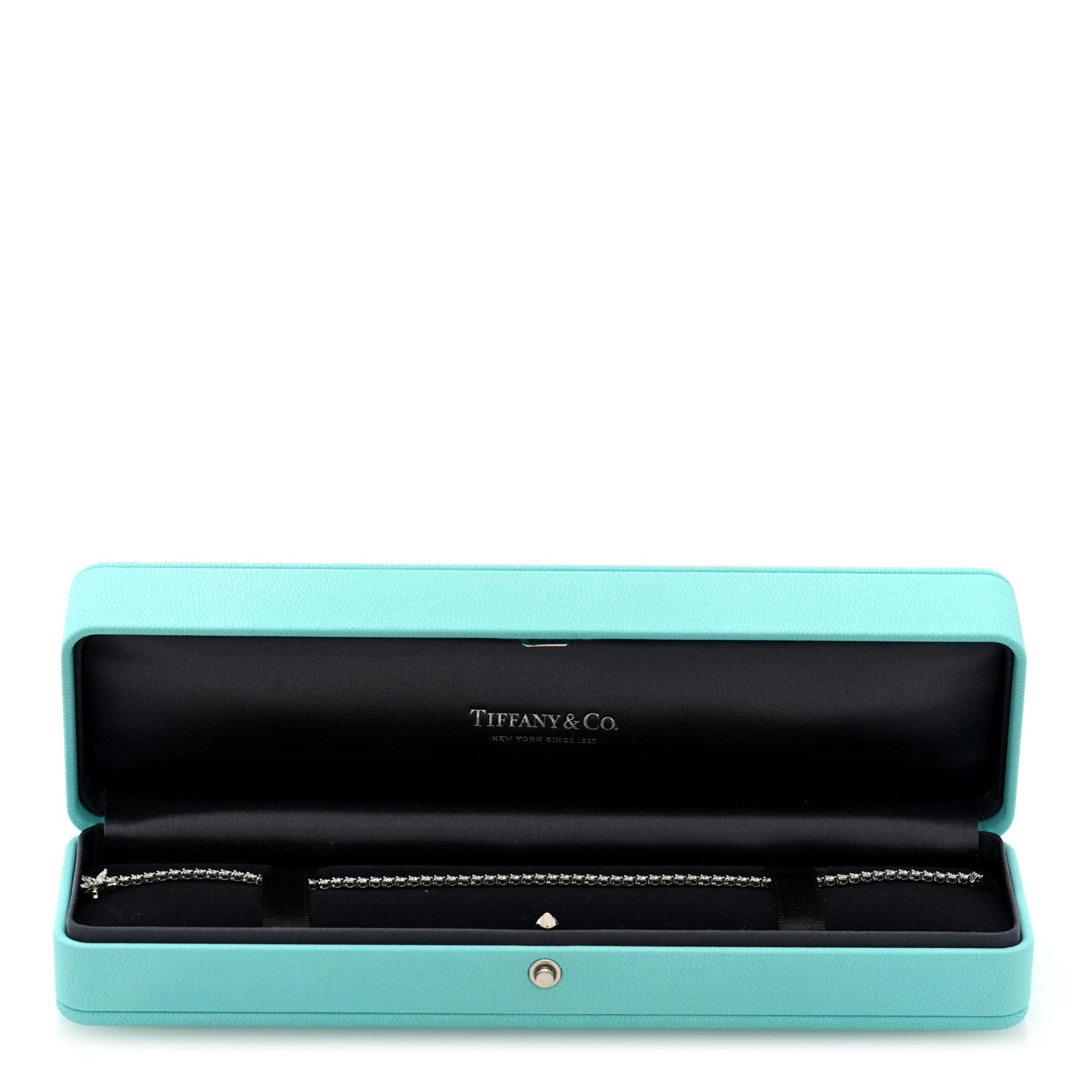 Tiffany Platinum Diamond 2.09ctw Victoria Tennis Bracelet 4 of 4