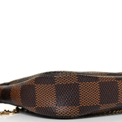 Louis Vuitton Damier Ebene Mini Pochette Accessories 7 of 9