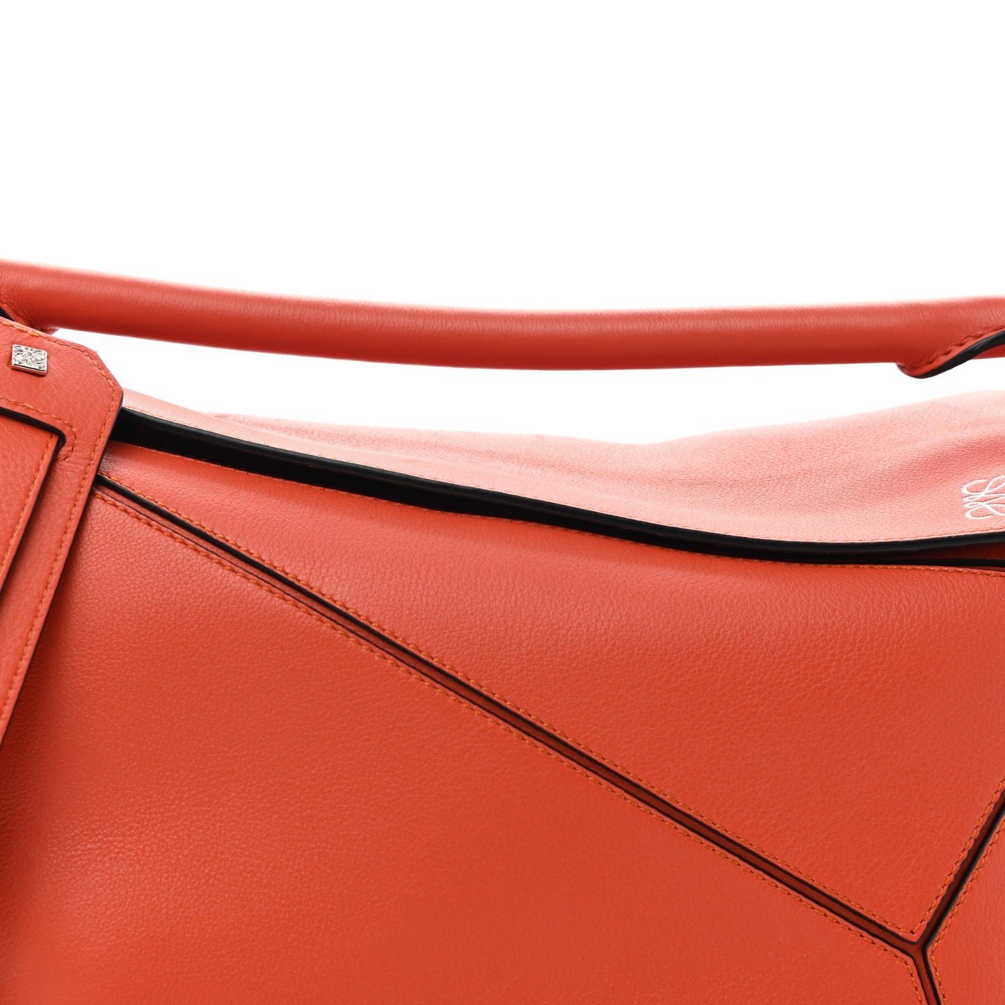 Calfskin Medium Puzzle Bag Coral