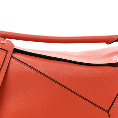 Loewe Calfskin Medium Puzzle Bag Coral 8 of 10