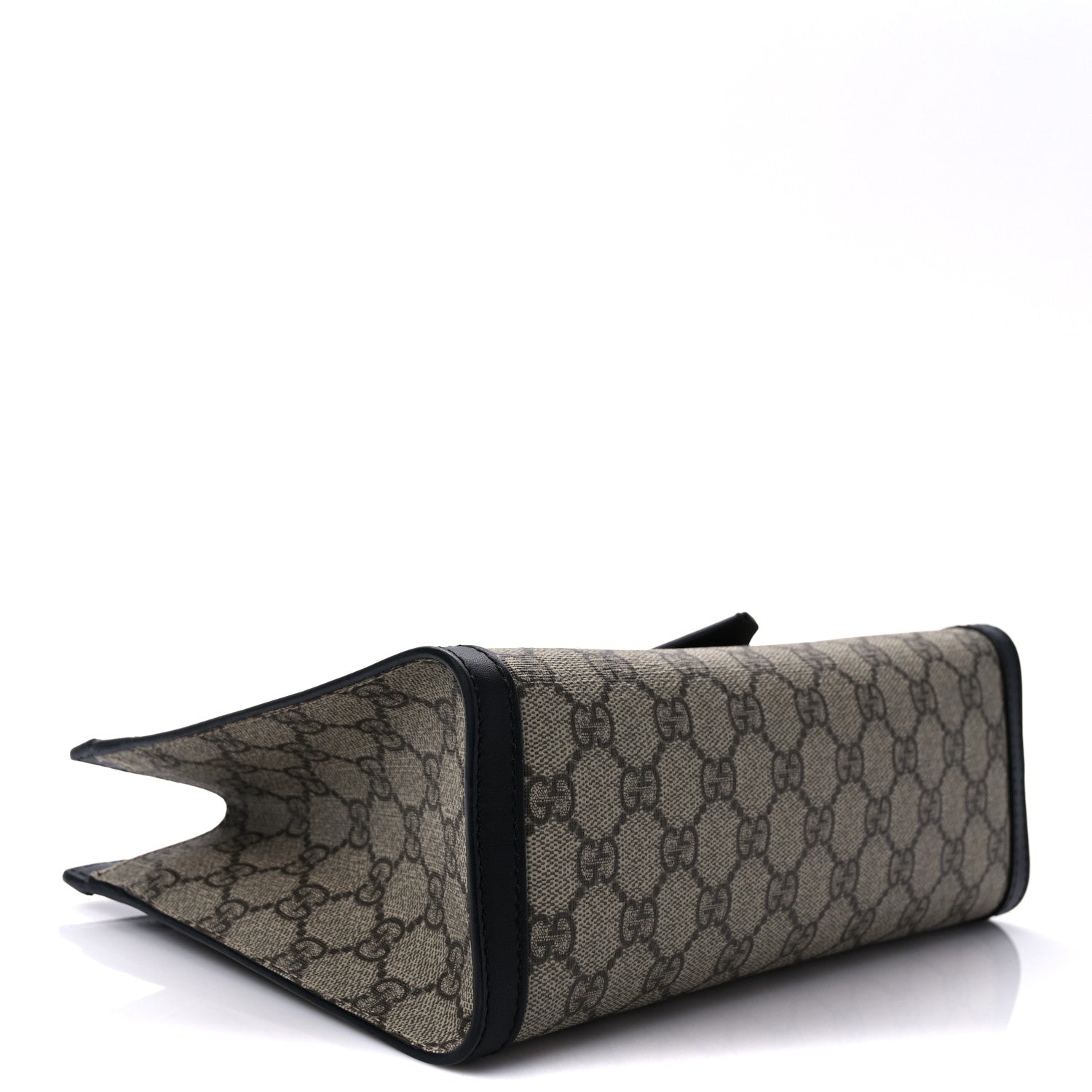 Gucci GG Supreme Monogram Small Padlock Tote Black 4 of 9