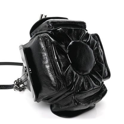 Off-White Calfskin Dumbo B Chain Pocket Bucket Bag Black 8 of 9