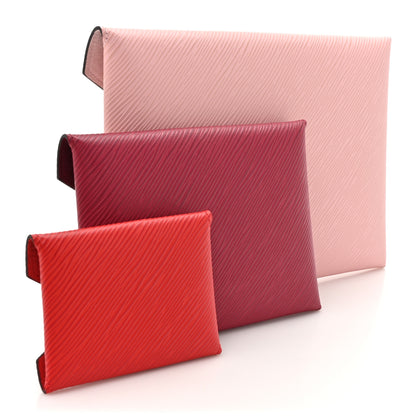 Louis Vuitton Epi Kirigami Pochette Set Rose Ballerine Fuchsia Coquelicot 5 of 12