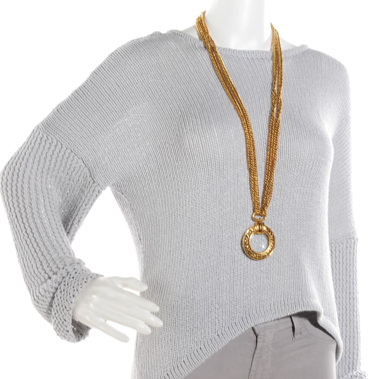 Loupe Chain Necklace Gold