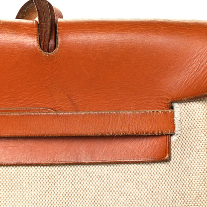 Hermes Toile Vache Calfskin Herbag 39 MM Natural 15 of 21