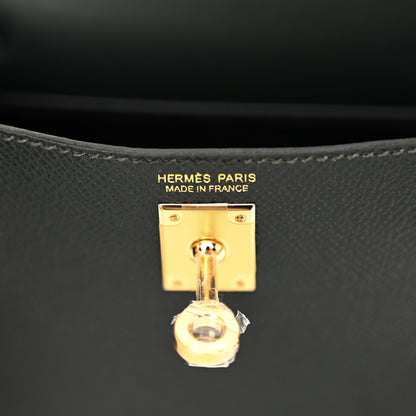 Hermes Epsom Mini Kelly Sellier 20 Vert Mangrove 6 of 10