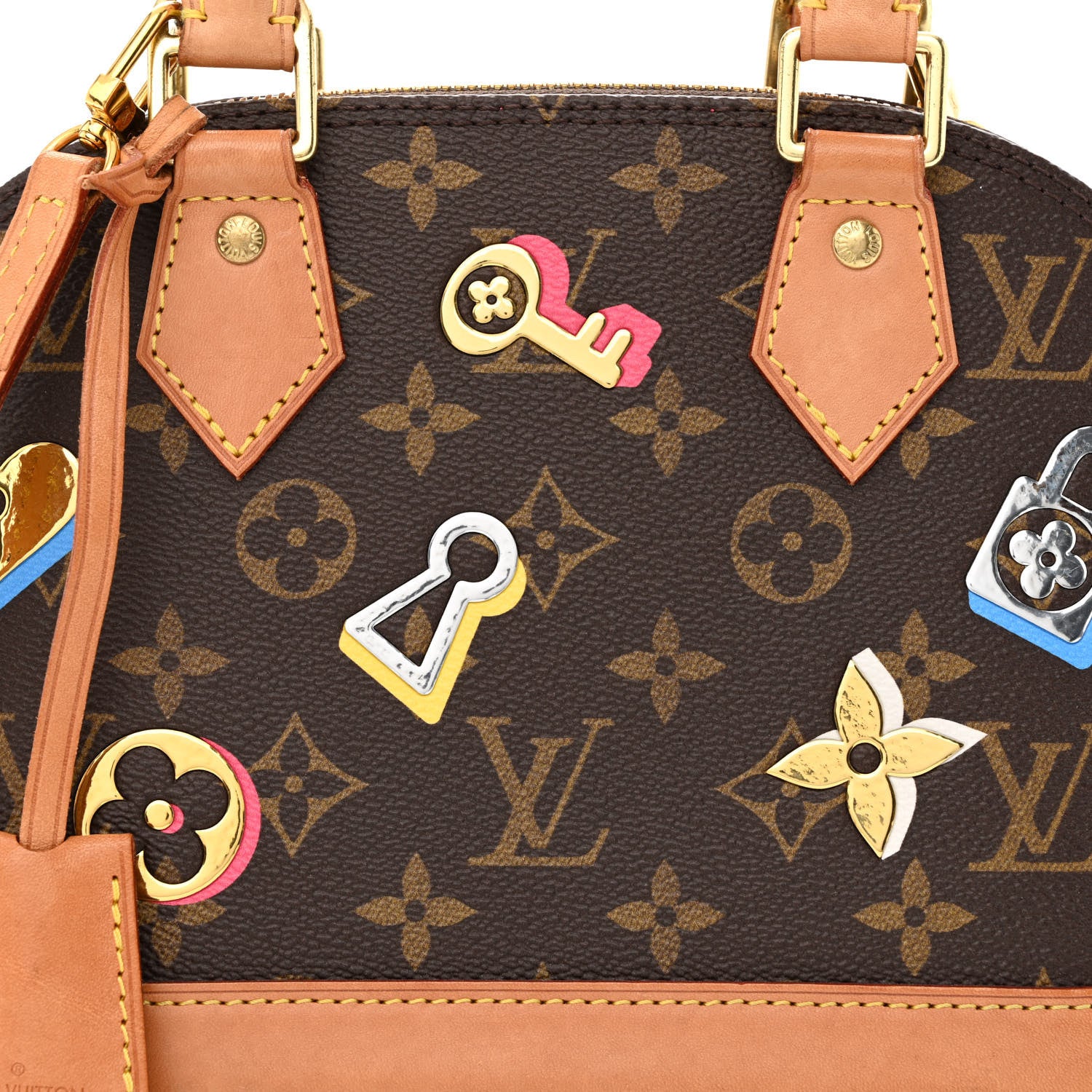 Louis Vuitton Monogram Love Lock Alma BB 8 of 10