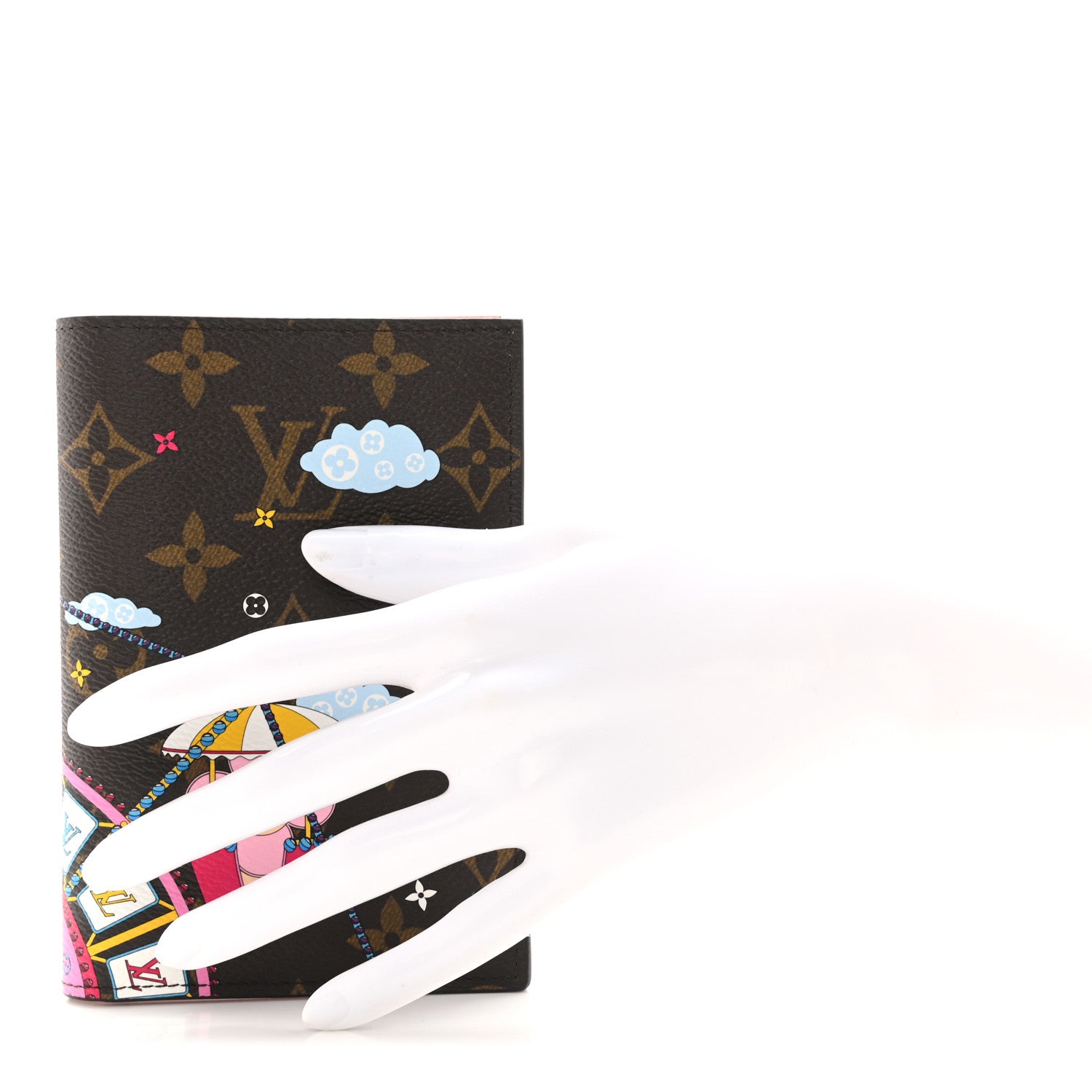 Louis Vuitton Monogram 2020 Christmas Animation Big Wheel Passport Cover Rose Ballerine 2 of 7