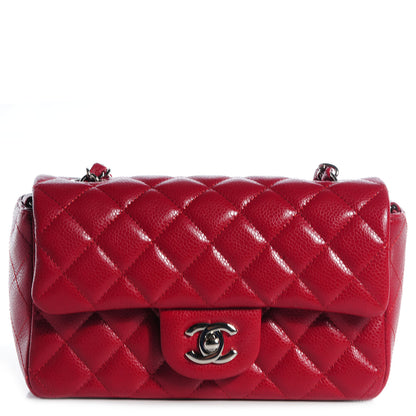 Chanel Caviar Quilted Mini Flap Red 1 of 9