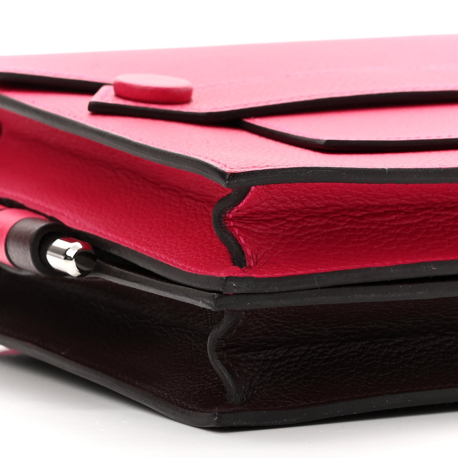 Hermes Evercolor Twins Bag Framboise Rouge Sellier 9 of 11