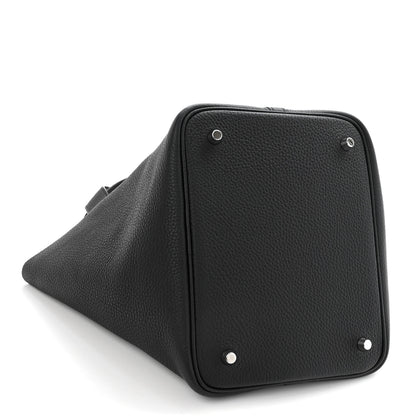 Hermes Taurillon Clemence Picotin Lock 22 MM Black 4 of 9