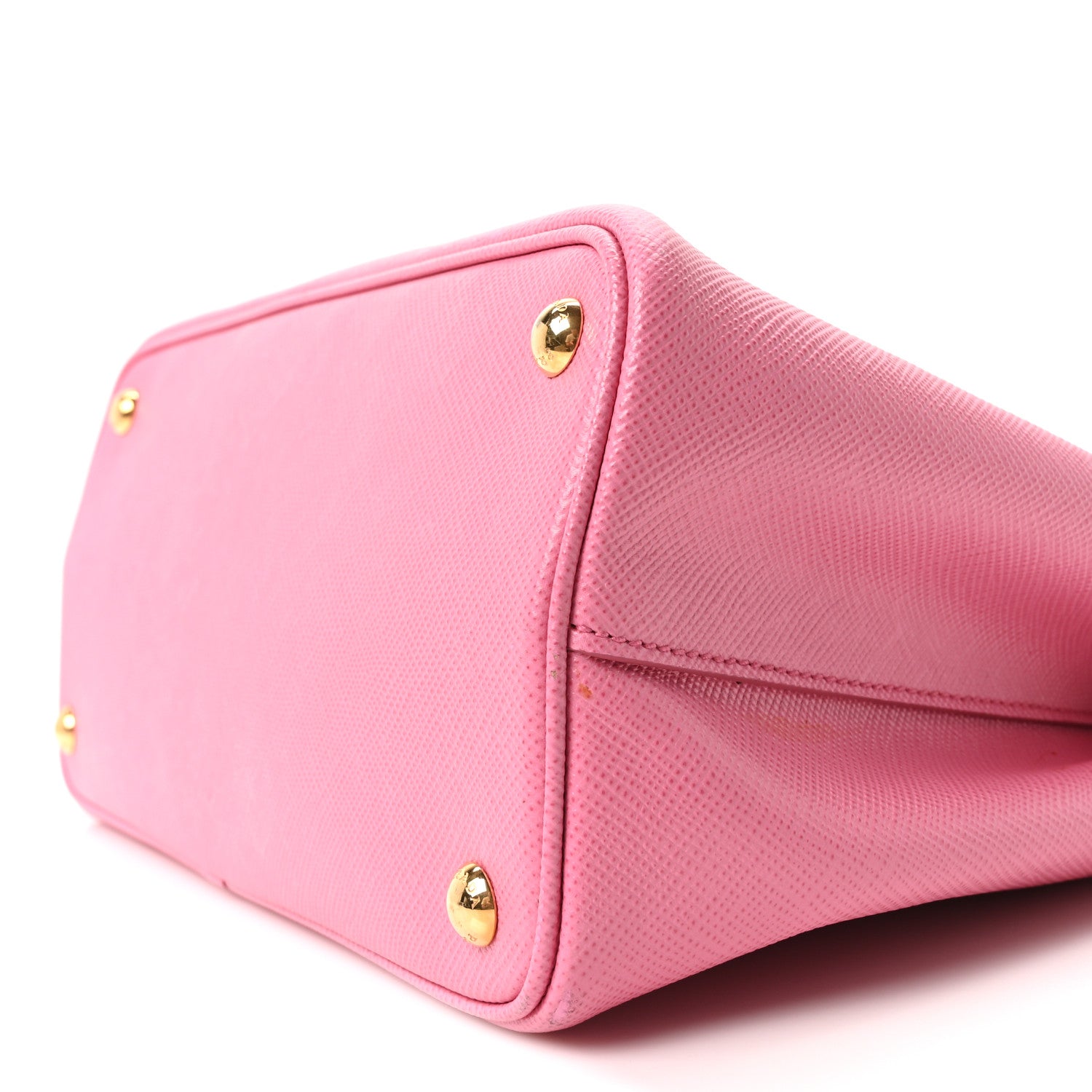 Prada Saffiano Cuir Small Bi-Color Double Bag Begonia Sole 1836915