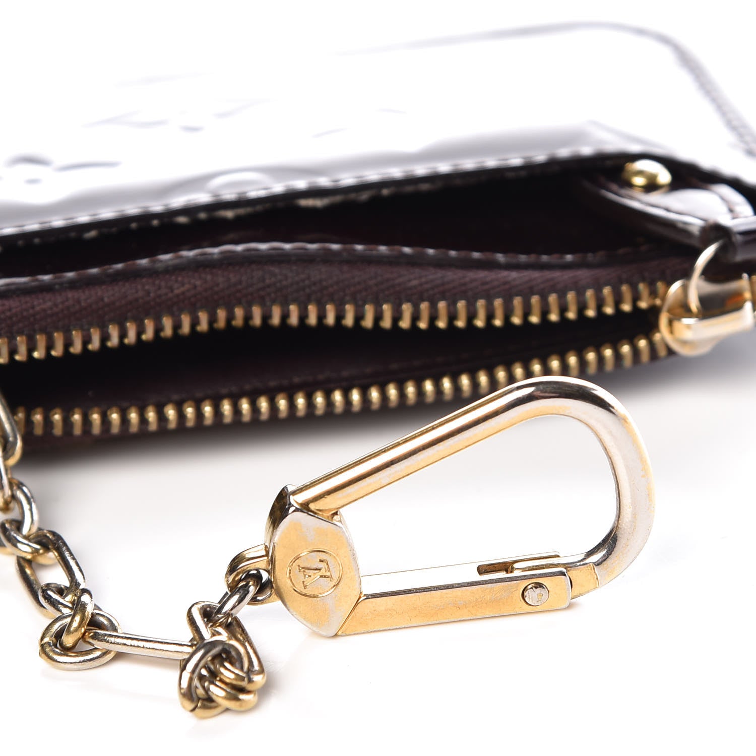 Louis Vuitton Vernis Key Pouch Amarante 9 of 12