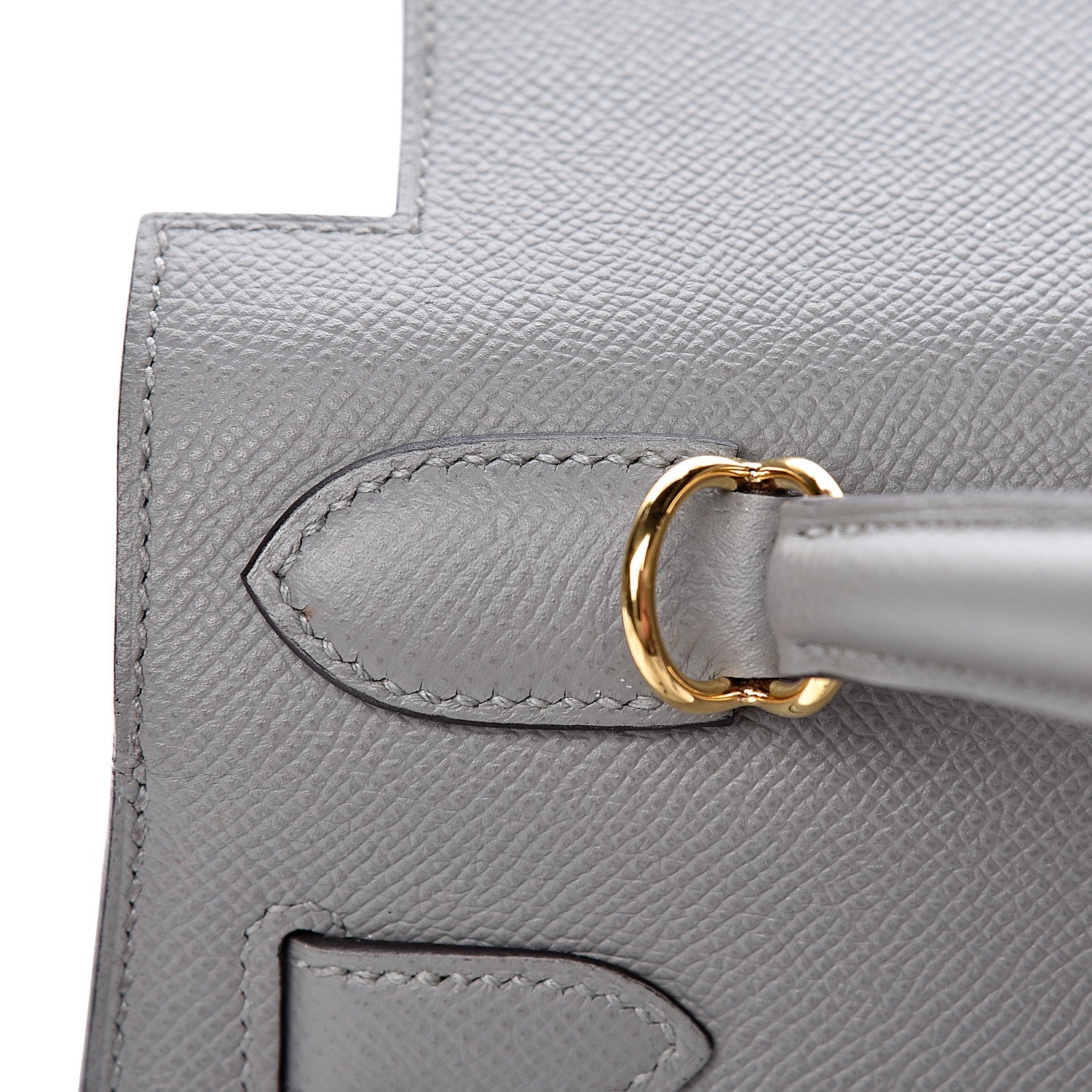 Hermes Epsom Kelly Sellier 28 Gris Mouette 10 of 39