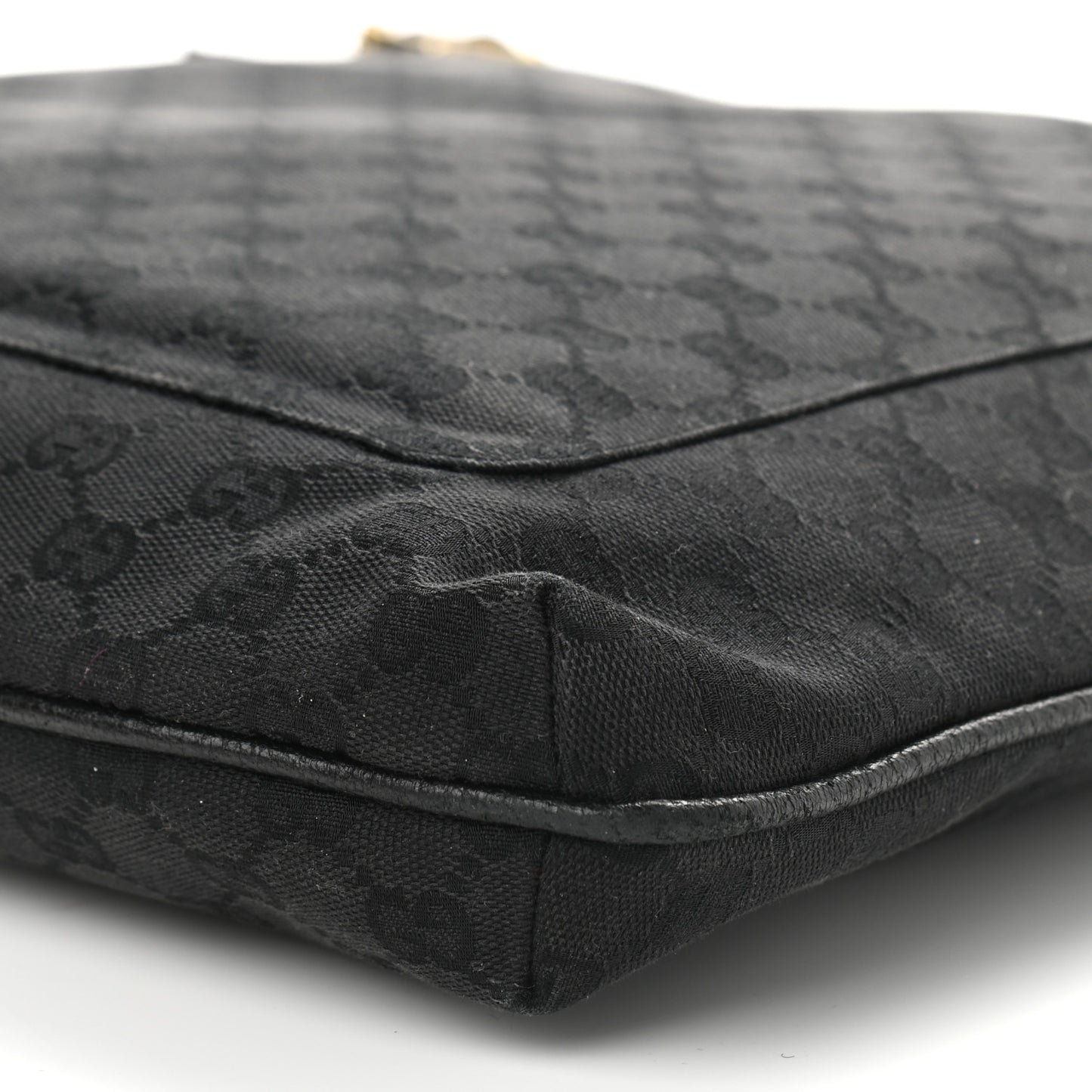 Monogram Flat Messenger Bag Black