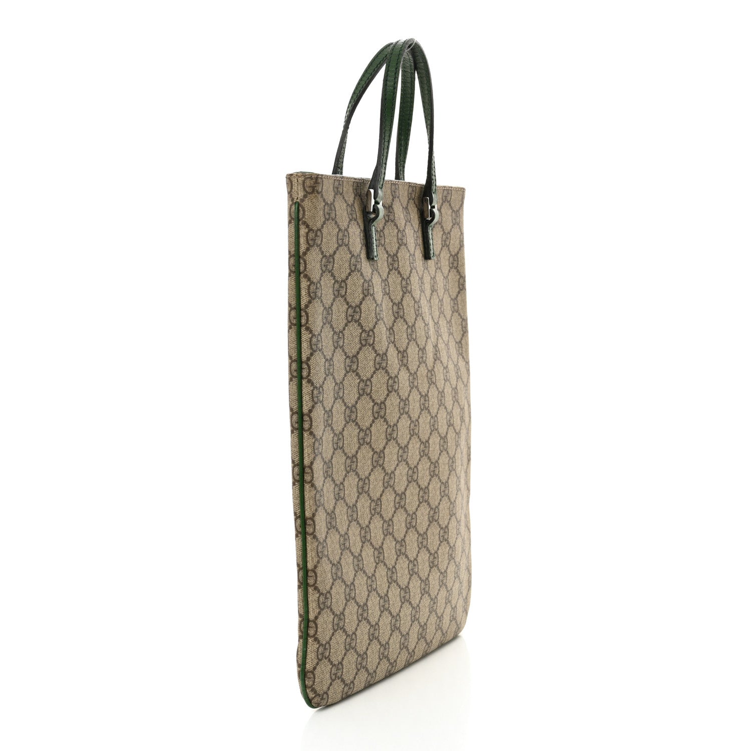 Gucci GG Plus Monogram Flat Vertical Tote Green 2 of 11