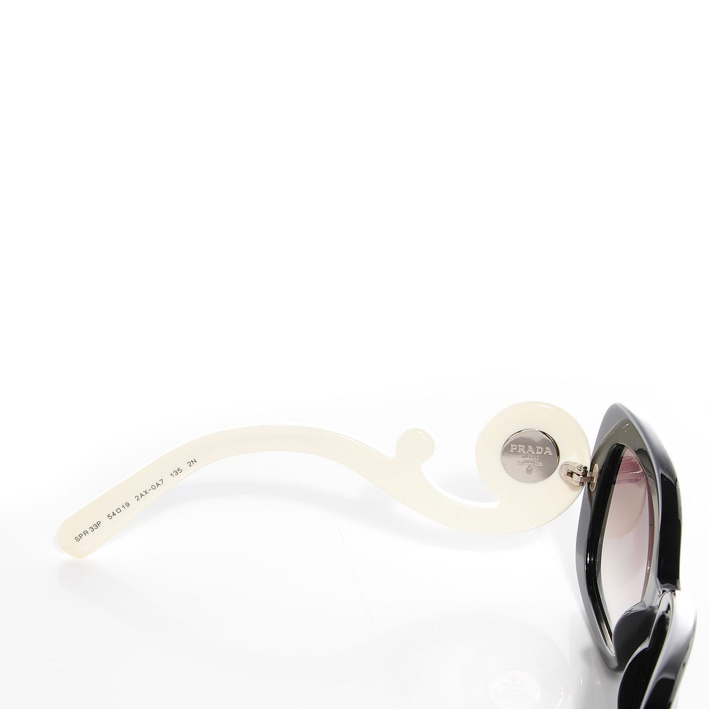 Crystal Absolute Square Baroque Sunglasses White