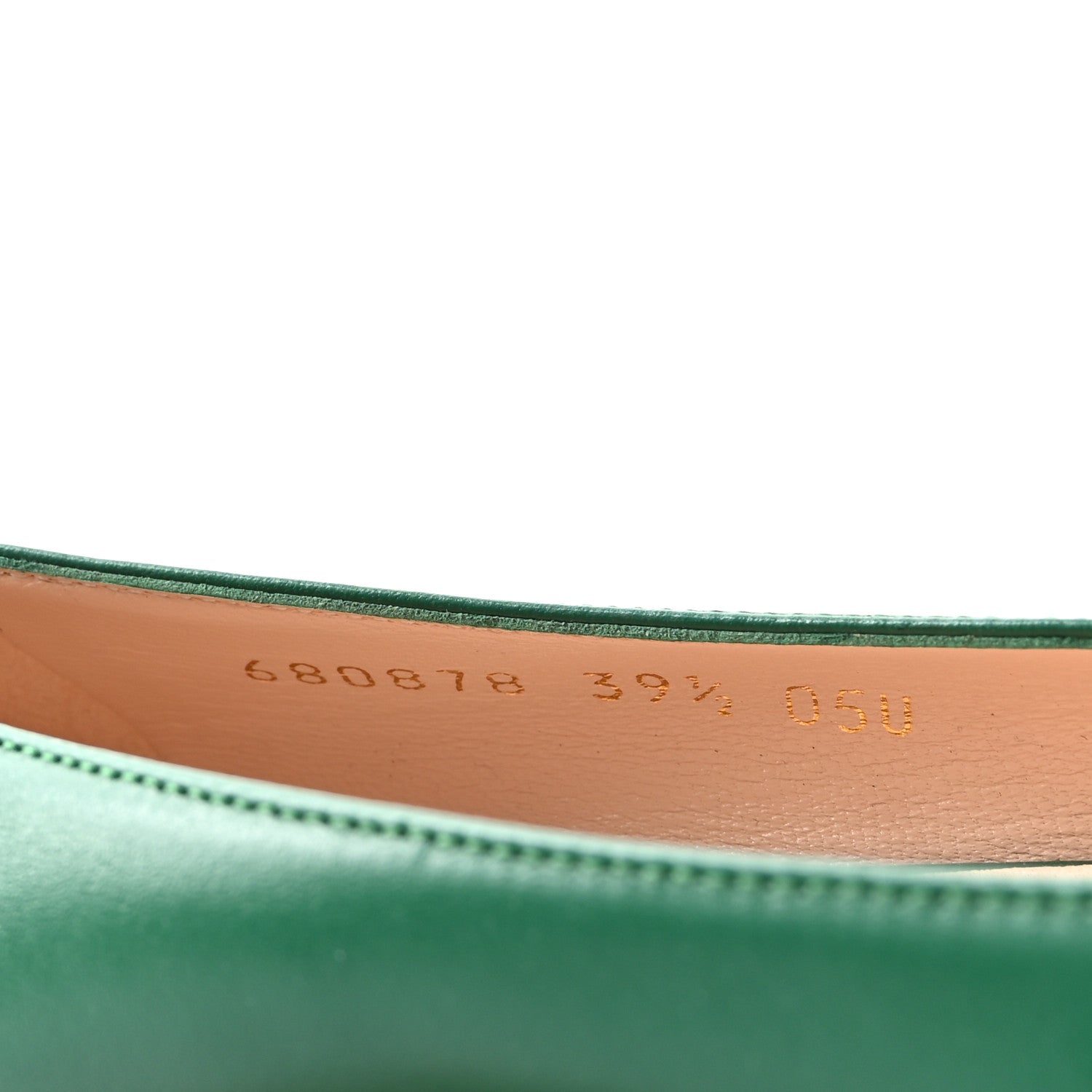 Gucci Double G Ballet Flats 39.5 Green 9 of 10