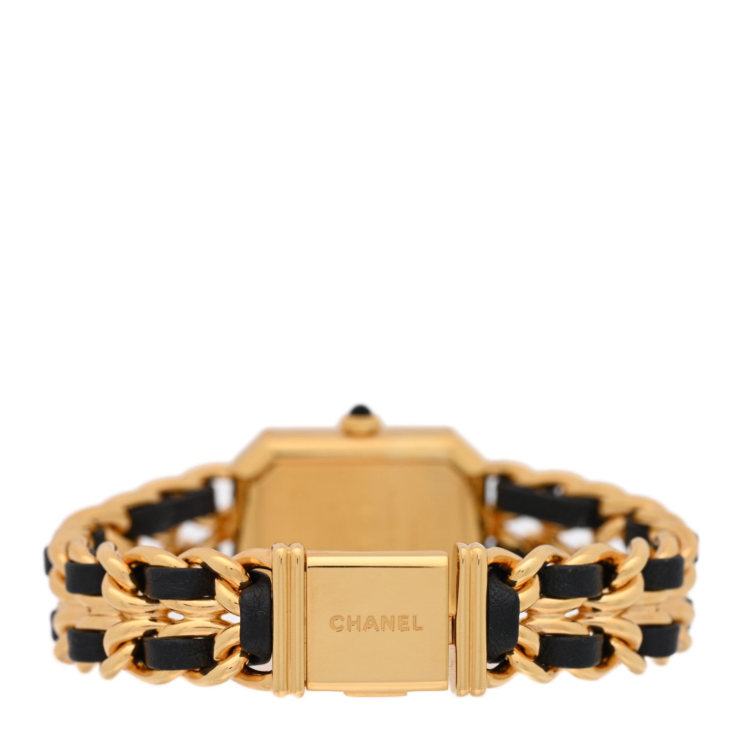 Chanel Stainless Steel Lambskin 20mm Chain Premiere Quartz Watch Gold M 3 of 4