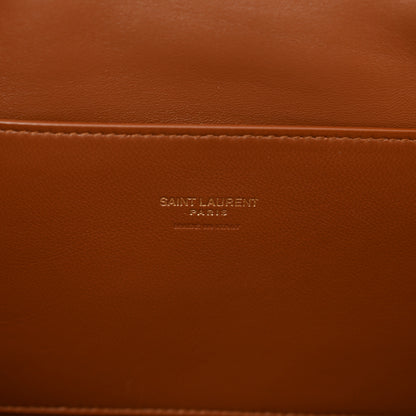 Saint Laurent Smooth Calfskin Suede Medium Reversible Monogram Kate Satchel Brick 6 of 10